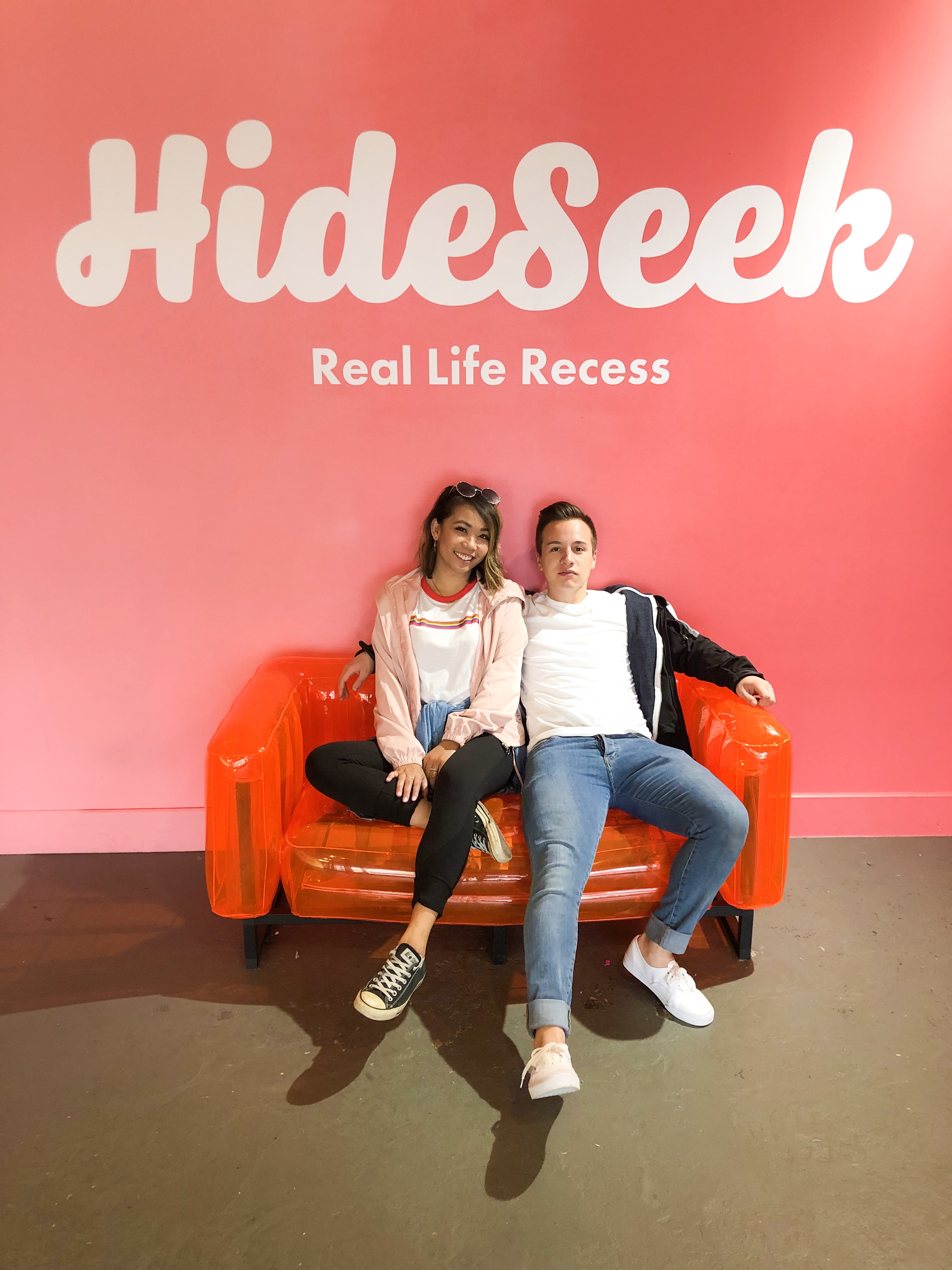 Red Sofa at HideSeek Toronto