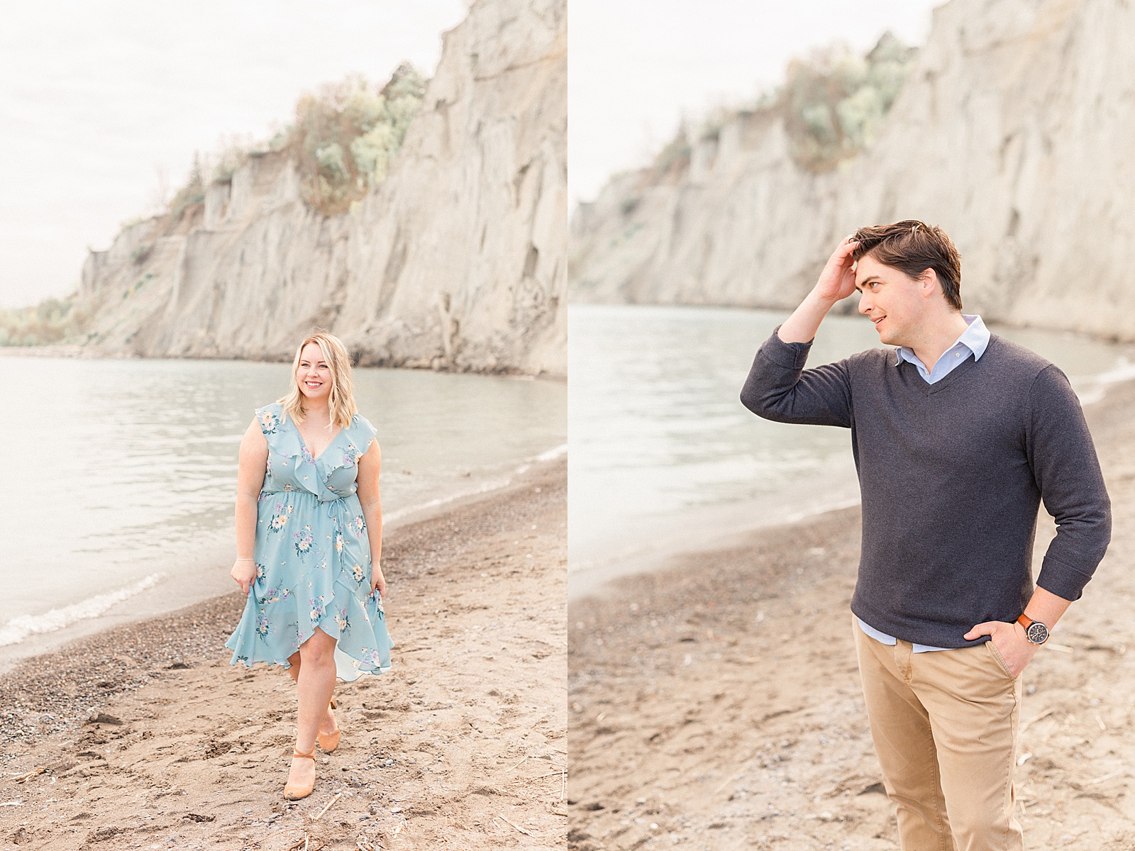 Scarborough Bluffs Engagement Session in the Spring Time