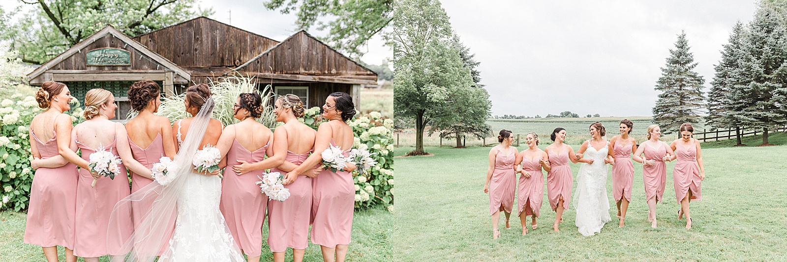 St Jacob's Ontario wedding with a blush and navy coloured theme