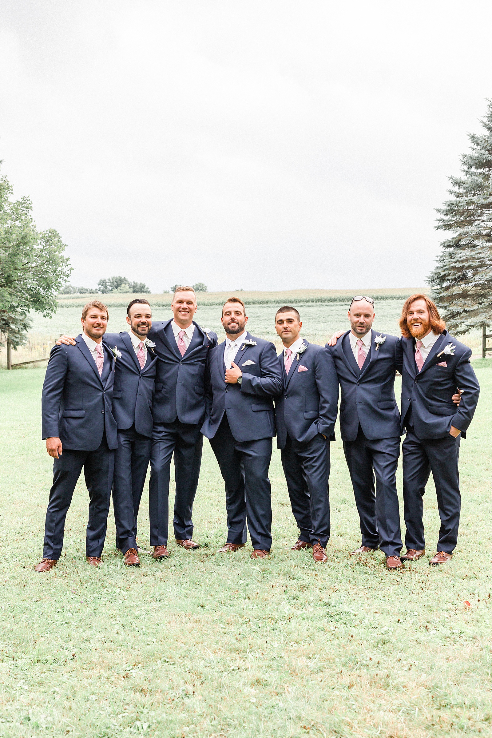 St Jacob's Ontario wedding with a blush and navy coloured theme