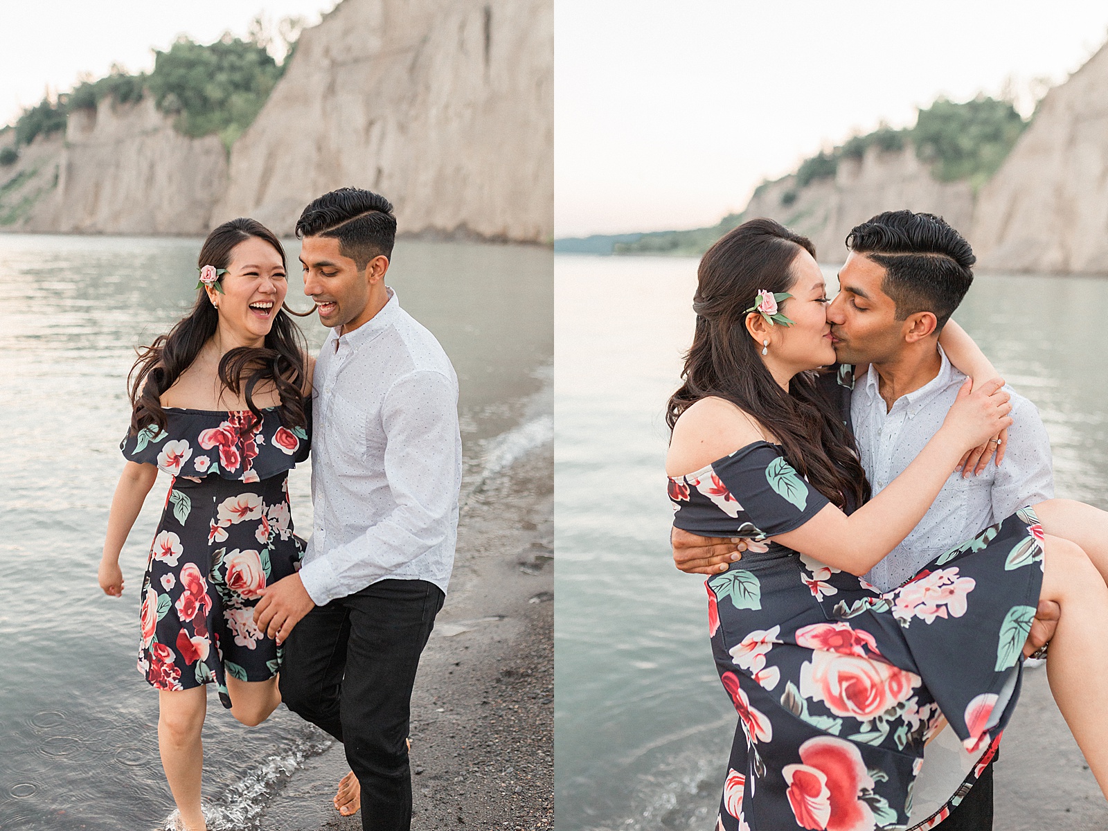 Engagement session in Scarborough Bluffs