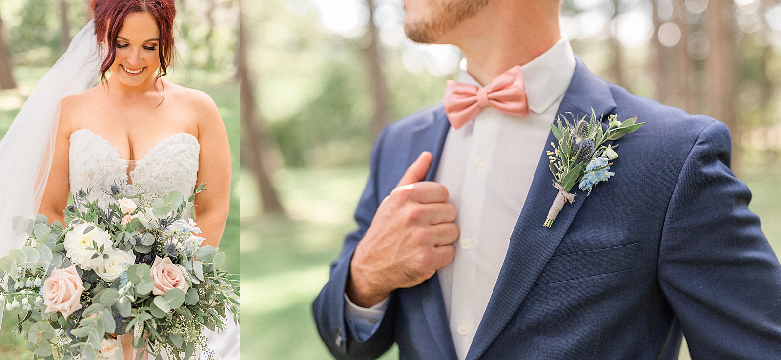 Bride and groom details