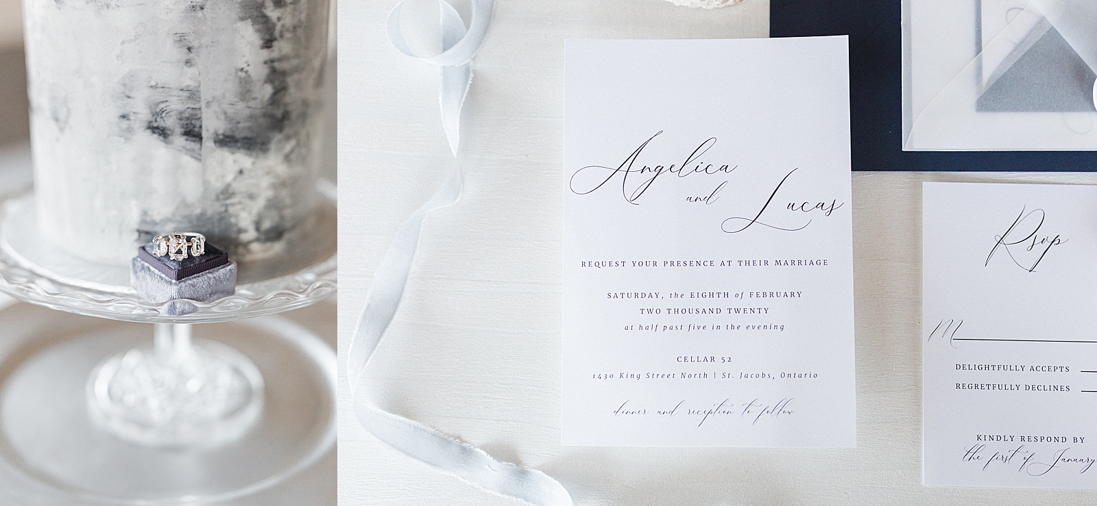 Winter wedding invitation