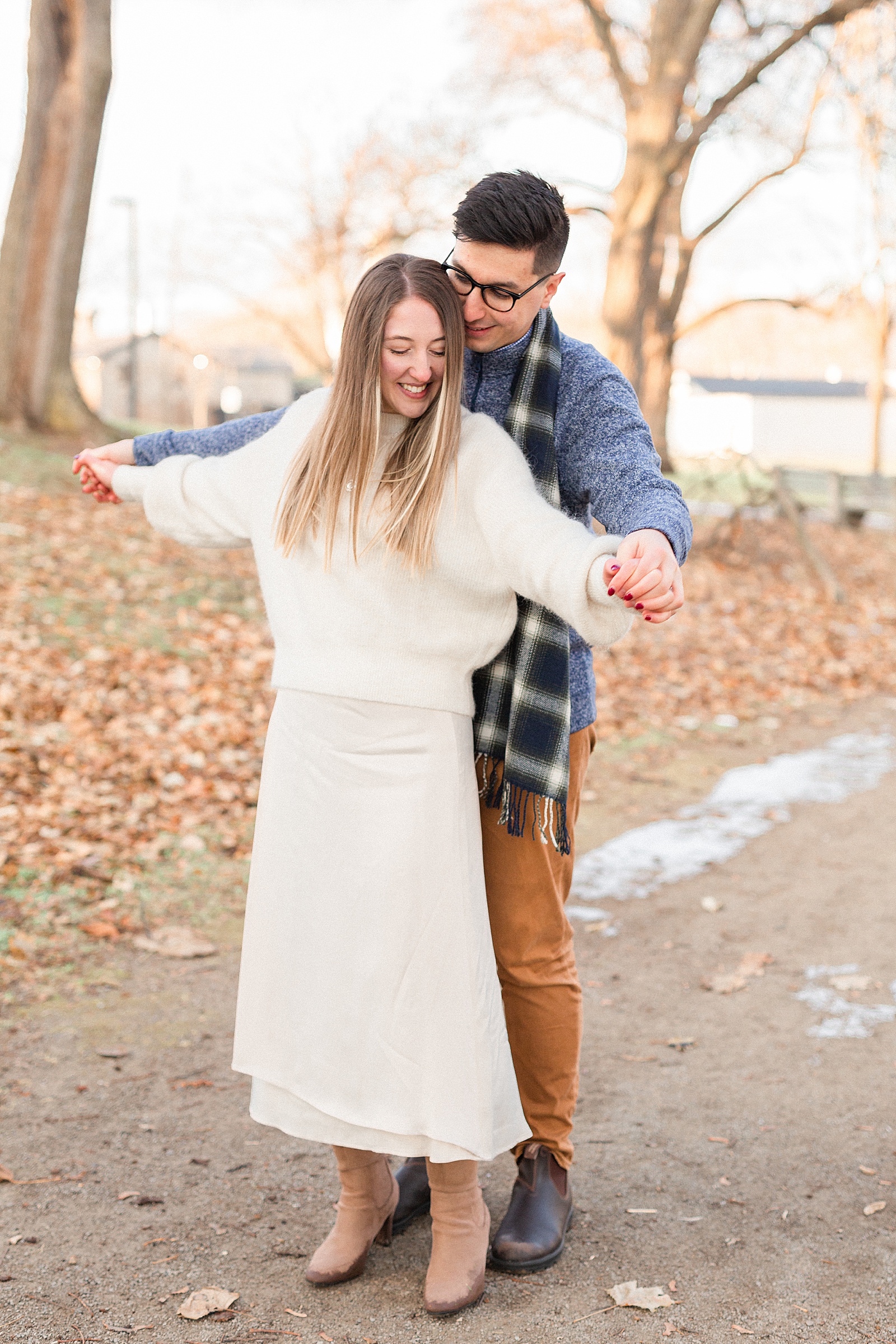 Winter engagement session at Dundurn Castle